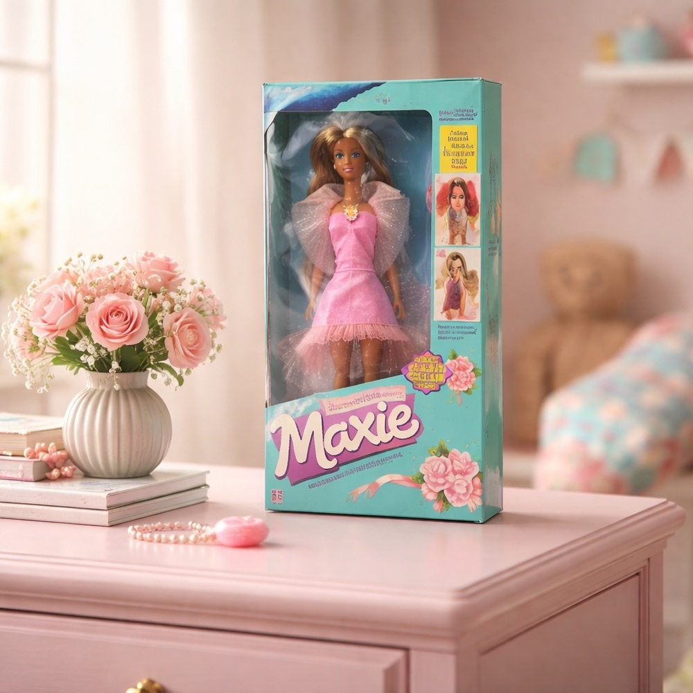 1989 Maxie Dance 'n Romance Fabulous Hair That Grows Doll (Hasbro) New in Box